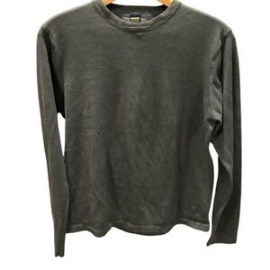 Vintage Banana Republic Silk Cotton Olive Green Lightweight Sweater Size M